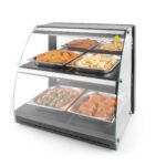 Vitrina de calor Hendi Uniq 2 baldas