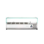 Vitrina expositora refrigerada GN 1/4 para servicio
