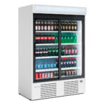 Armario de exposicion refrigerada vertical puerta corredera Infrico