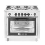 Cocina a gas 5 quemadores horno eléctrico