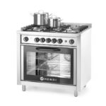 Cocina gas con horno eléctrico Hendi 225707