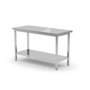 mesa central con estante atornillada 700 mm para hostelería
