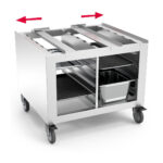Mesa para horno profesional con ruedas
