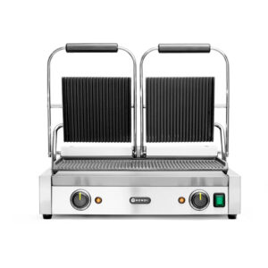 Parrilla de contacto doble acanalada