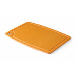 tabla de cortar fibra de madera color marrón