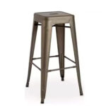 Taburete Hammer pintura industrial asiento metal