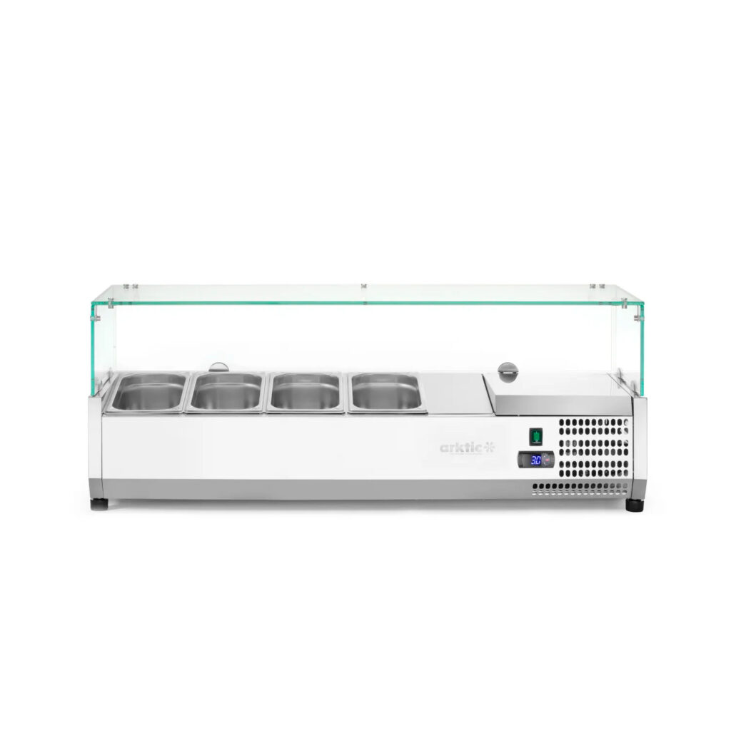 Vitrina expositora refrigerada GN 1/3 para servicio Hendi