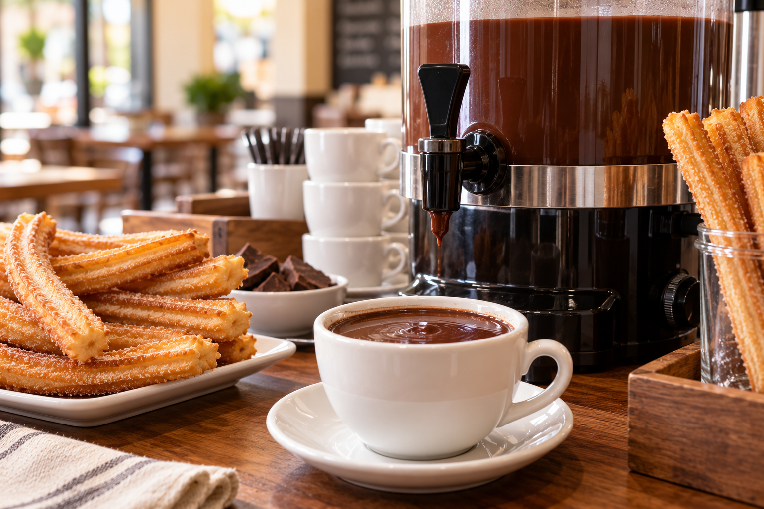 Chocolatera para cafeteria