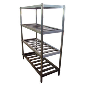 Estanteria acero inoxidable 4 estantes tubular Irimar