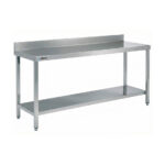 Mesa de trabajo hosteleria 500 mm acero inoxidable