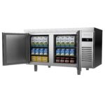 Mesa refrigerada remota Euronorma 600×400 serie 800 Infrico 1390 × 800 × 850 mm vista 4