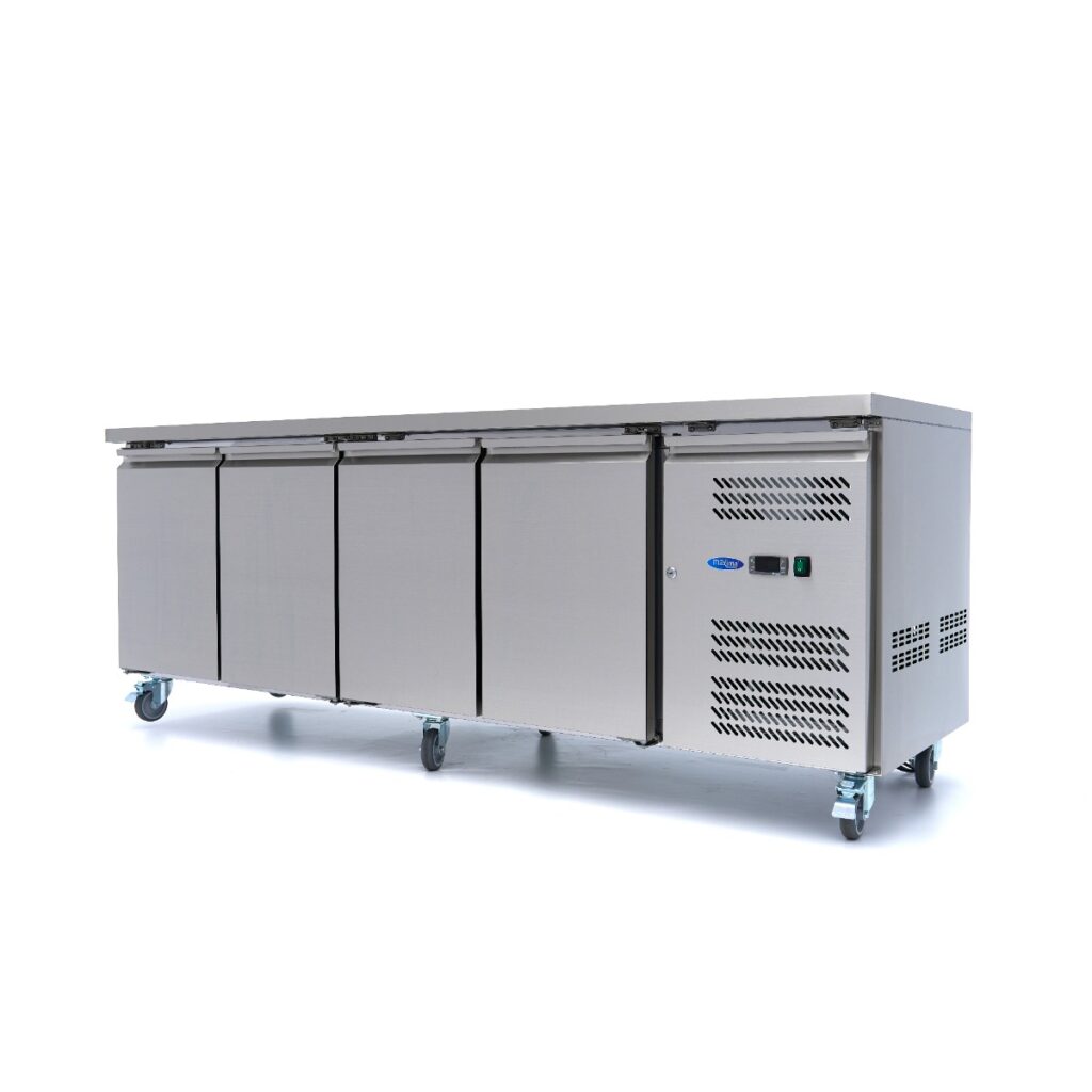 Mesa refrigerada profesional 223 cm 4 puertas Maxima
